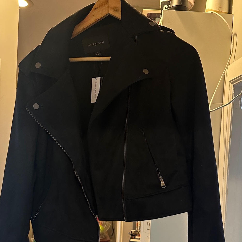 Banana Republic Black  Moto Jacket